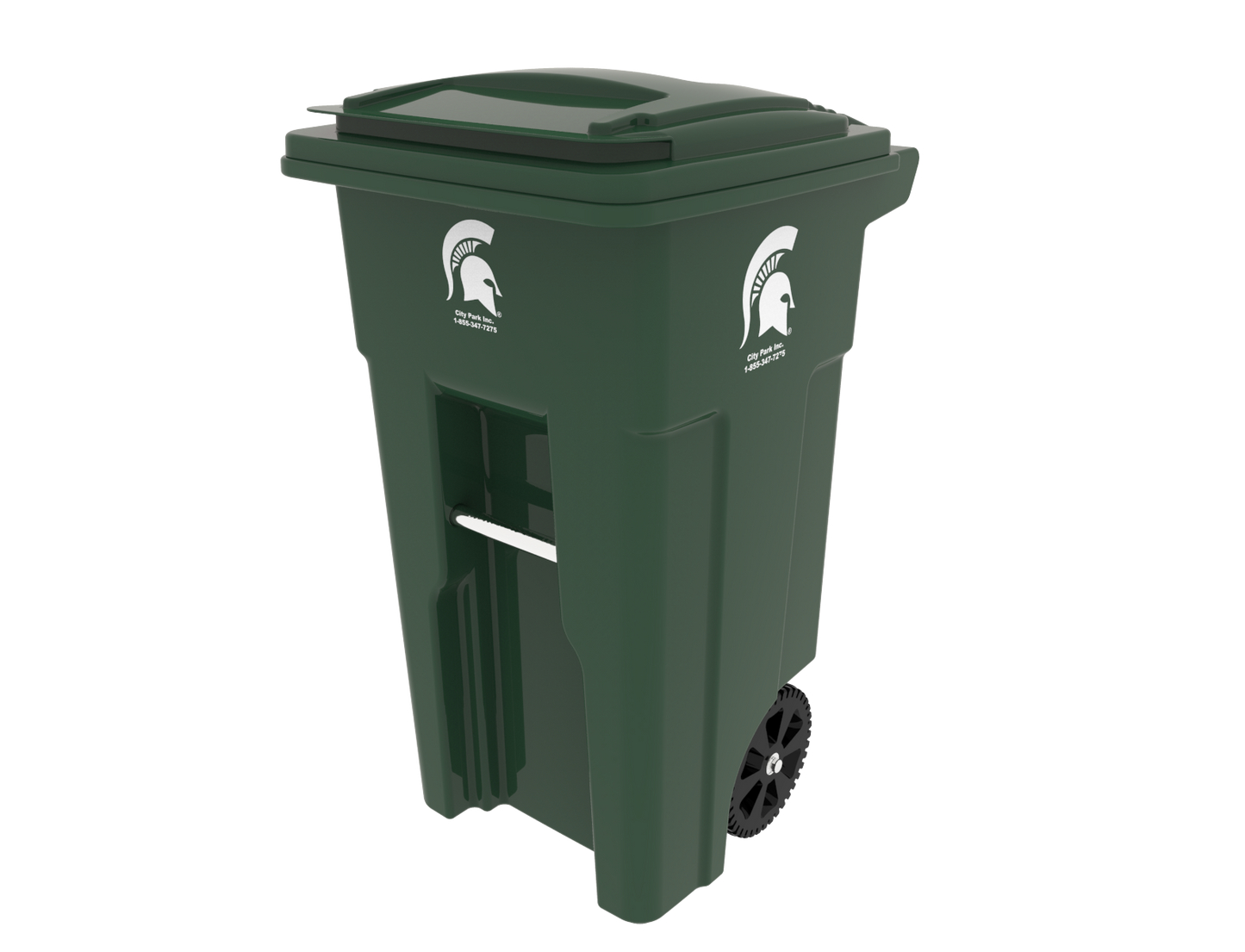 Michigan State University 32-Gallon Two Wheeled Recycle Cart