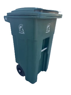 Toter LLC Michigan State University 32-Gallon Two Wheeled Recycle Cart